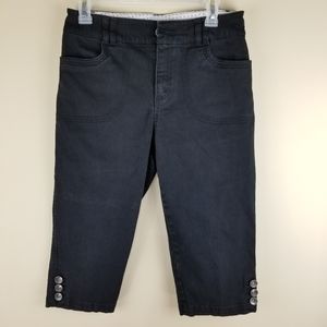 Christopher&Banks Capri Shorts/Pants Black Size 4